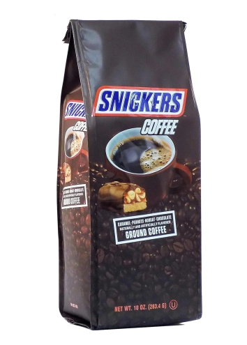 Мелена кава Snickers зі смаком батончика Снікерс (карамель і шоколад) 283г