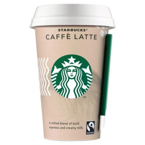 Холодный кофе Латте Starbucks Caffe Latte стакан 220мл