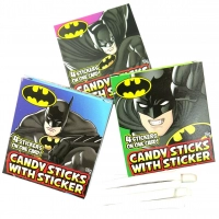 Конфеты с 4 стикерами Бэтмен Candy Sticks