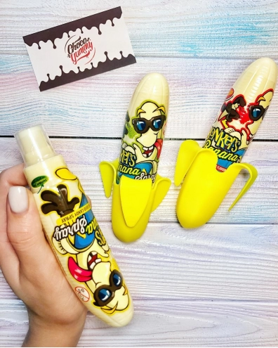 Кисла цукерка спрей Bonkers Banana Spray