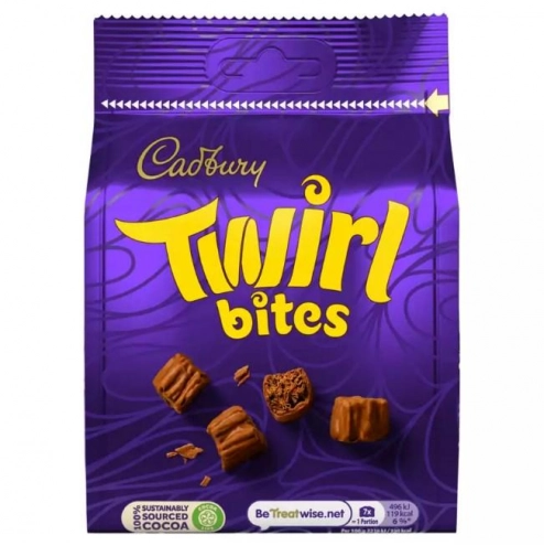 Шоколадные конфеты Cadbury Twirl Bites (слоеная текстура) 109г