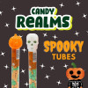 Туба Череп с леденцами с фруктовым вкусом Candy Realms Spooky Tubes 50г