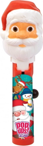 Новорічний льодяник на паличці Дід Мороз Christmas Pop Ups Lollipop 46г