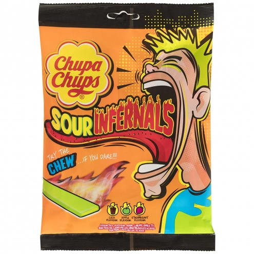 Chupa Chups Sour Infernals Chew 16шт