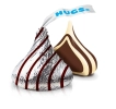 Конфеты Hershey's Hugs Kisses молочный шоколад с белым кремом 300г