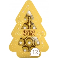 Цукерки Ferrero Rocher Christmas Tree (Ялинка) подарунковий набір (12 шт) 150г
