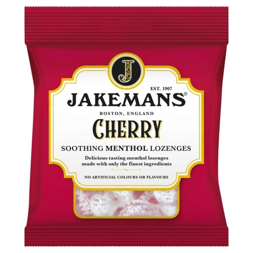 Натуральні льодяники зі смаком вишні Jakemans Cherry 73g