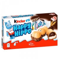 Kinder Happy Hippo Бегемотики с какао начинкой 5шт