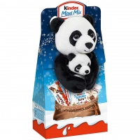 Набор Kinder Maxi Mix с мягкой игрушкой "Панда"