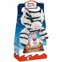 Набор Kinder Maxi Mix с мягкой игрушкой "Снежный тигр"