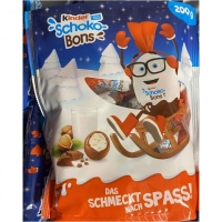 Цукерки з шоколадно-горіховою начинкою Kinder Schoko Bons 200г