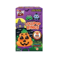 Кольцо-Леденец фруктовый 16 шт Halloween Lollipop Rings Oh Poop! 192г