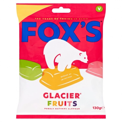 Цукерки Foxs Glacier Fruits Bag 130g