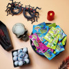 Упаковка з кислими цукерками "Вибух Мозку" Halloween Warheads Sour Taffy Individually Wrapped Assorted Chewy Candies 50шт