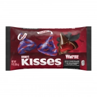 Конфеты Поцелуй Дракулы с клубничным кремом Hershey's Kisses Halloween Dracula with Strawberry Crème 255г