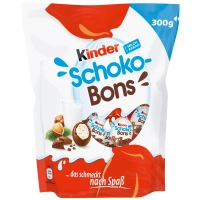 Конфеты с шоколадно-ореховой начинкой Kinder Schoko Bons 300г