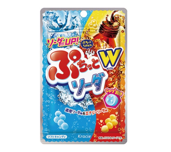 Японские конфеты Kracie Puchitto Candy Soda Energy с газировкой и энергетиком 30г