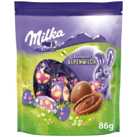 Шоколадные яйца Milka Bonbons Alpine Milk с шоколадным кремом 86г