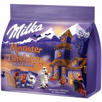 Шоколадний набір цукерок на Геловін Milka Halloween Monster Tafelchen 150г