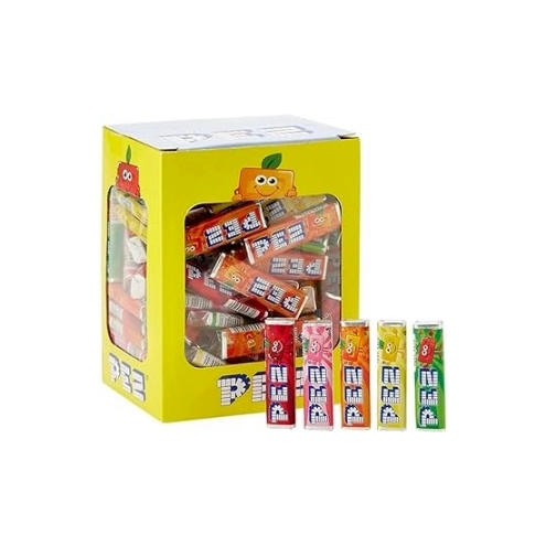 Цукерки (рефілл) PEZ Fruit Mix Single Refills Box Асорті 100 упаковок