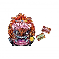 Взрывающиеся конфеты с наклейкой-татуировкой Lolliboni Volcano Popping Candy Strawberry & Watermelon 18г