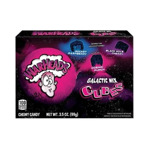 Жевательные конфеты Взрыв Мозга "Галактика" Warheads Galactic Cubes - Theatre Box 99г