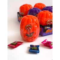 Тыква с Кислыми Леденцами оранжевая Halloween Warheads Extreme Sour Orange 28г