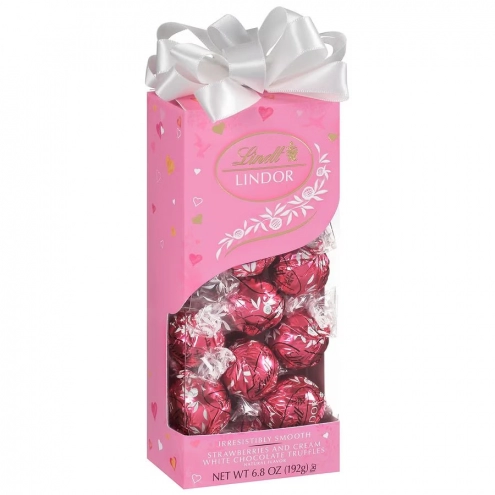 Цукерки Lindor Strawberries & Cream Truffles 192г