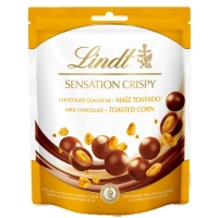 Шоколадні цукерки зі смаженим попкорном Lindt Crispy Sensation Corn 140г
