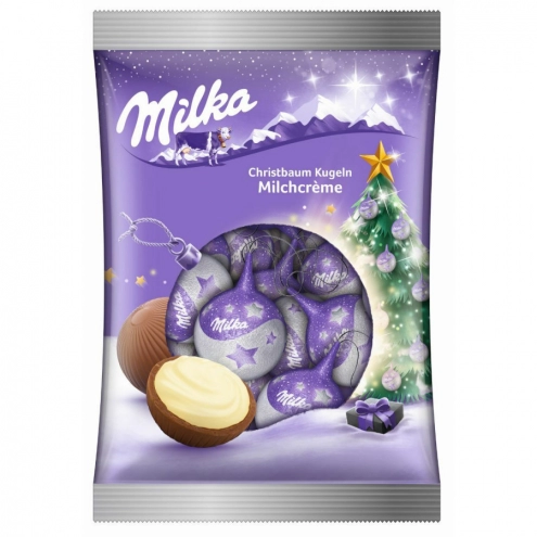 Цукерки Milka Christmas Kugeln Milchcreme