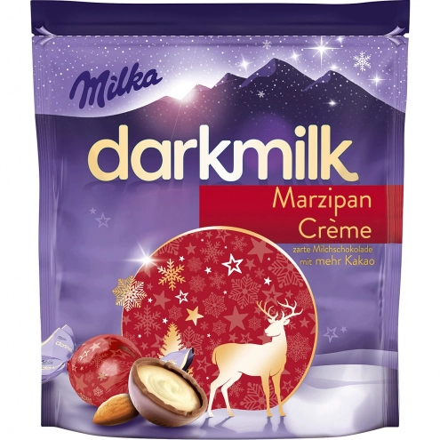 Цукерки Milka Darkmilk Marzipan Creme 100g