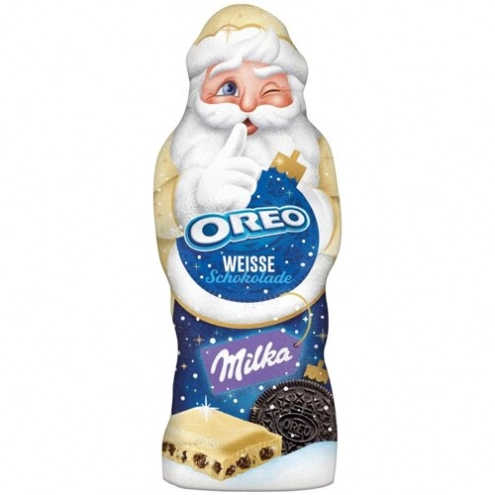 Шоколадный Дед Мороз Milka Oreo White 100г