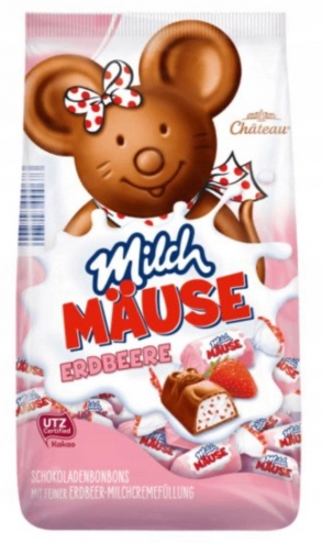 Конфеты Milch Freunde мишки с клубникой