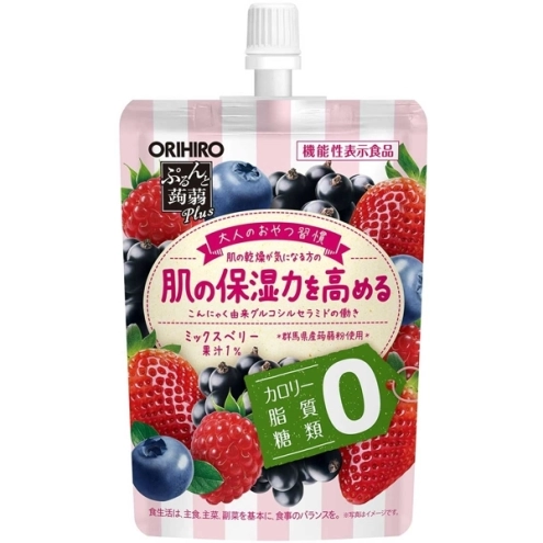 Японское желе конняку Orihiro Purunto Konjac Jelly Mix Berries Ягодный микс 130г