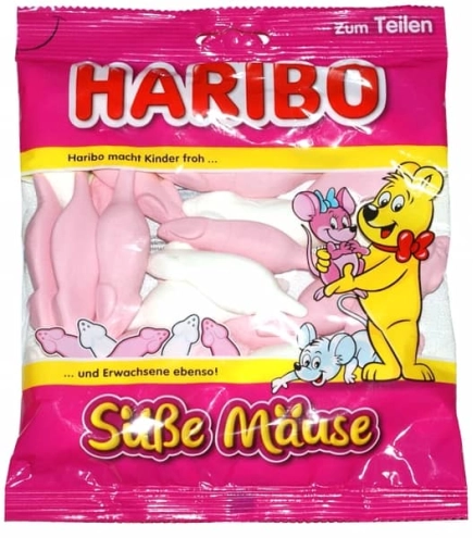 Жевательные конфеты Харибо "Мышки" Haribo Susse Mouse Фруктовые 175г