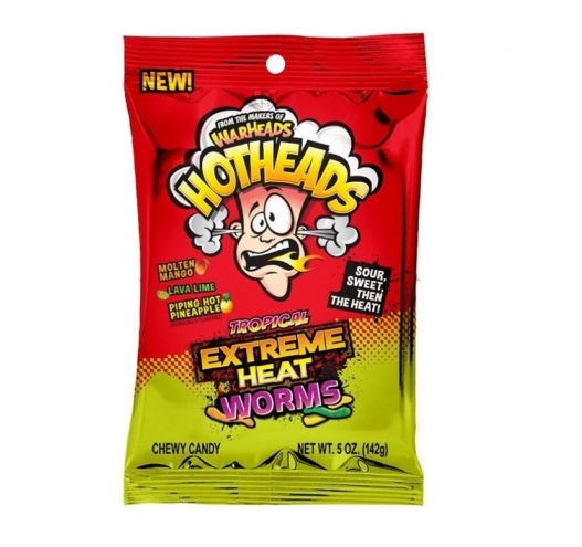 Warheads Hothead Extreme Heat Worms Tropical