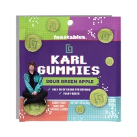 Желейні цукерки MrBeast Feastables Karl Gummy Sour Green Apple Кисле Зелене Яблуко 50г