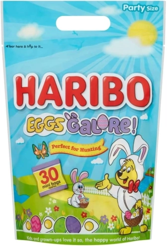 Пасхальні цукерки Харібо Haribo Eggs Galore (набір 30 пакетів) 480г