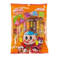Японські Цукерки Jin Jin Jelly Strip Желейні (Фруктове Асорті) 300г