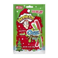Новогодние конфеты Взрыв мозга Warheads Ooze Chewz Christmas Ropes Peg Bag 99г