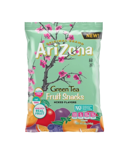 Мармелад AriZona Green Tea Fruit Snacks Зелений чай і Фруктове Асорті 142г