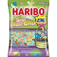 Пасхальные конфеты Haribo Gummi Candy Sour Easter Grass Z!NG Кислый мармелад  113г