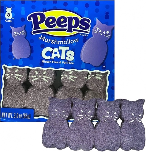 Маршмеллоу Черные коты Halloween Peeps Marshmallow Spooky Cats 85г