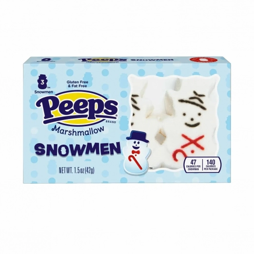 Маршмэллоу Peeps Snowmen 3st 42g