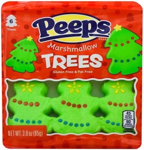 Маршмеллоу Новогодние Елочки Peeps Trees (6шт) 85г