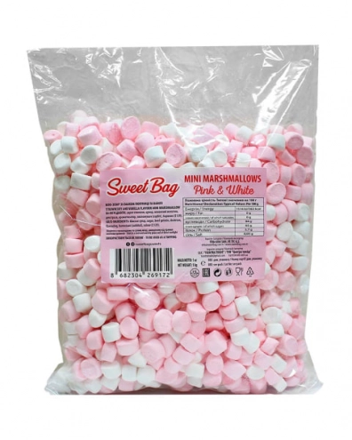 Маршмеллоу Міні Sweet Bag Pink White 500г