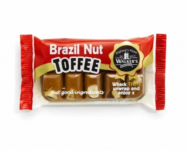 Лакричный батончик Walkers Nonsuch Brazil Nut Toffee 100г
