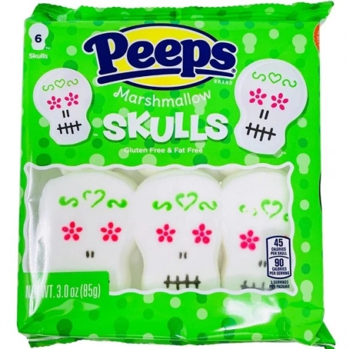 Зефірки маршмелоу Череп Peeps Marshmallow Skulls 85г