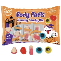 Желейні цукерки Частини тіла Amos Halloween Gummy Candy Body Parts 225г