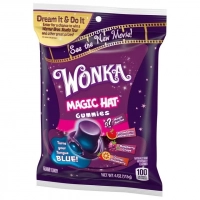 Желейні цукерки Віллі Вонка (фарбують язик) Wonka Magic Hat Fruit Flavored Gummy Candy 113г